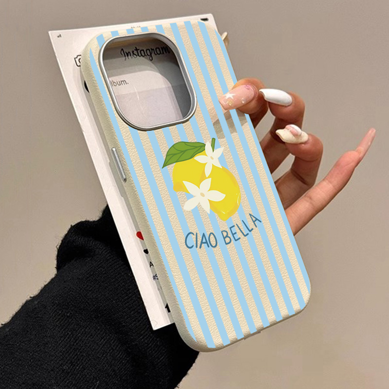 Samsung Galaxy S25 - Limon Çizgili Retro Tasarım Samsung Galaxy