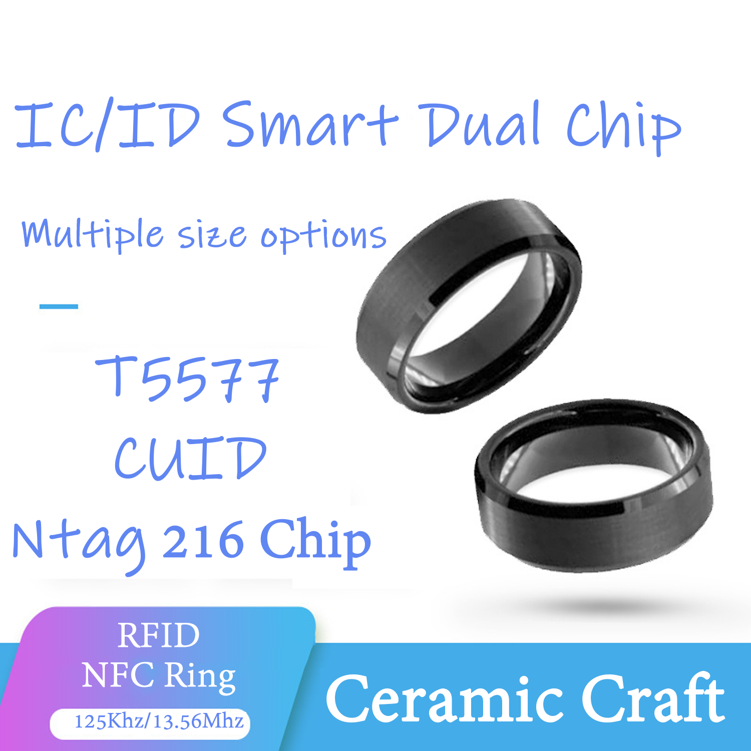 CUID T5577 Çift Çipli Klon Hal - Smart Ring Nfc Pay incelemesi ve fiyatı