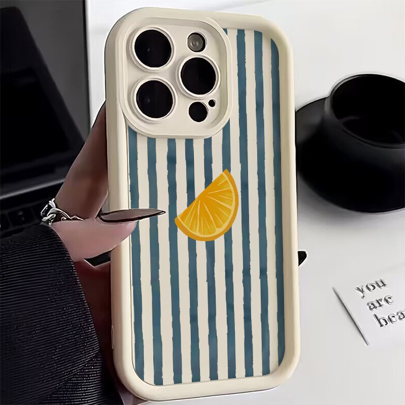 Çizgili Limon Dilimi Desenli T - Apple Iphone 16 incelemesi ve fiyatı